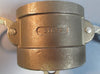 PT Coupling 20V & 20A 316SS Stainless Adapter w/ Cam & Groove Cap NWOB