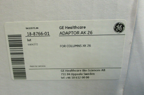 GE Healthcare 18-8766-01 Adaptor AK 26 Adapter for Columns XK 26 NIB