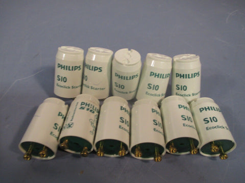 Lot of 11 Philips Ecoclick Starter 4-65w 220-240V S-10