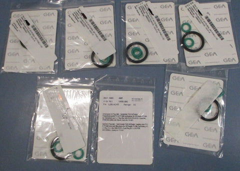 (Lot of 7)GEA Aseptomag 0969.30001 Seal Set to Pneumatic/Hand Actuator PV10 & 15