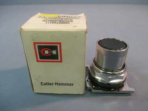 CUTLER HAMMER 10250T24111-2 BLACK ROTO PUSH BUTTON VERTICAL CAM CODE 11