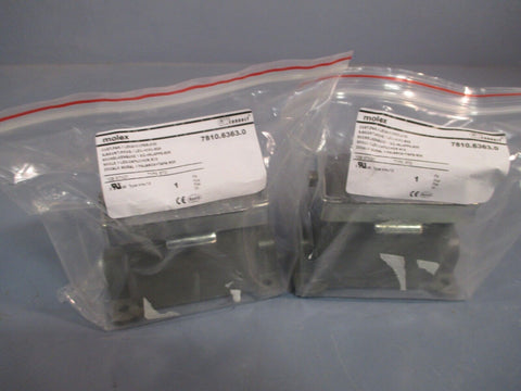 LOT OF (2) MOLEX GWCONNECT SINGLE LEVER SURFACE MOUNT HOUSING 7810.6363.0