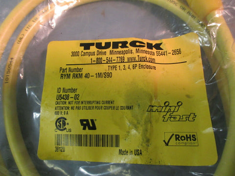 Turck Cordset RYM RKM 40-1M/S90