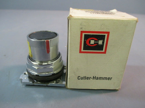 CUTLER HAMMER 10250T24111-2 BLACK ROTO PUSH BUTTON VERTICAL CAM CODE 11