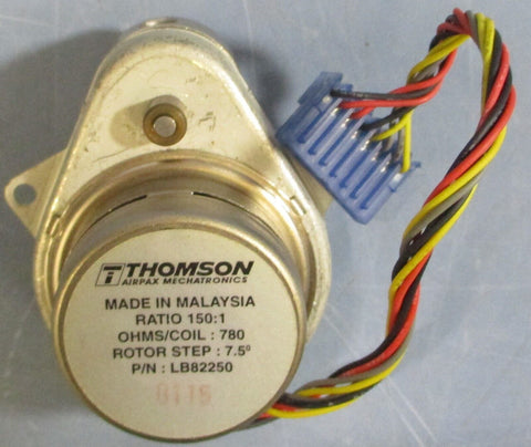 Thomson Airpax LB82250 Stepper Motor 150:1 Ratio, 780 Ohms, 7.5 Deg. Rotor Step