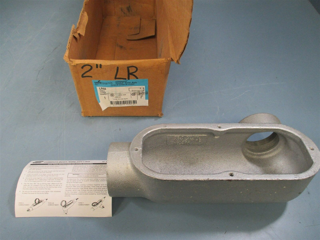 Cooper Crouse-Hinds Conduit Outlet Body LR68 2" - New