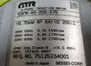 GTR G3FM-40-200-075 Induction Gear Motor 4P, 0.75 kW, 200:1 Ratio, 1430-1730 RPM