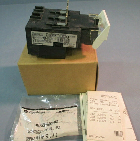 ALLEN BRADLEY SMP OVERLOAD RELAY 592-A2JA