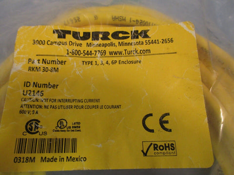 TURCK Female Connector  RKM 30-8M