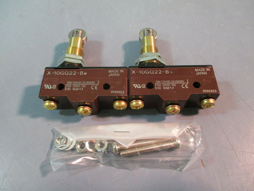 OMRON LIMIT SWITCH X-10GQ22-B LOT OF TWO