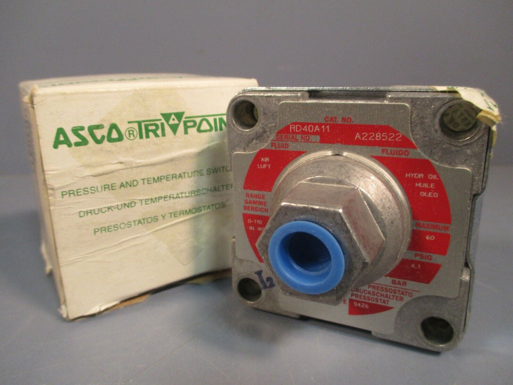 ASCO TRIPOINT PRESSURE SWITCH RD40A11 eTech Surplus