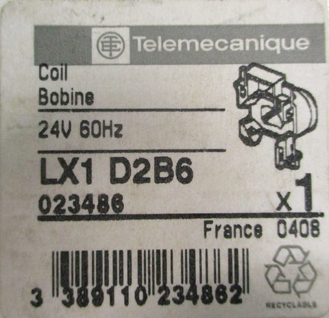 (Lot of 13) Schneider Electric Telemecanique LX1D2B6 Coil 24V 60Hz 023486