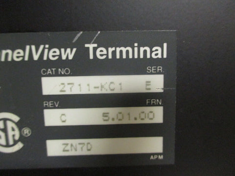 Allen-Bradley PanelView Terminal FRN 5.01 Rev. C Ser. E  2711-KC1