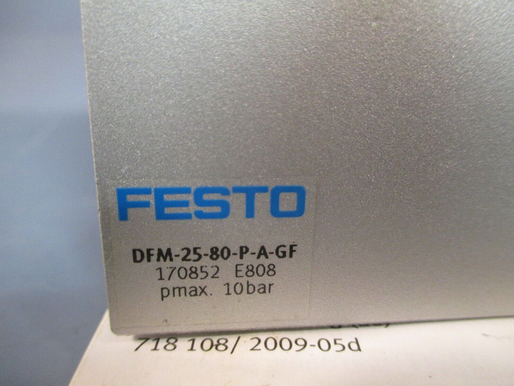 FESTO CARRIAGE & SLIDE, LINEAR GUIDE 80 MM STROKE DFM-25-80-P-A-GF 170 ...