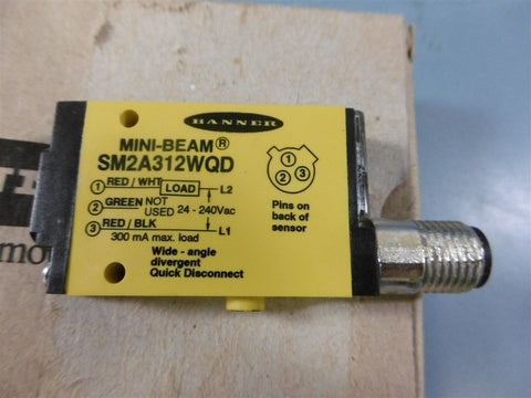 New Banner SM2A312WQD Mini Beam Divergent Diffuse