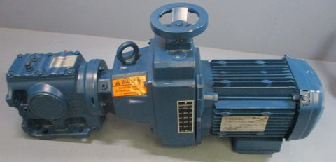 NOS Sew Eurodrive S47D16BDRE80M4/DH Gearmotor 300-1800RPM 1HP 230/460V 20.33:1