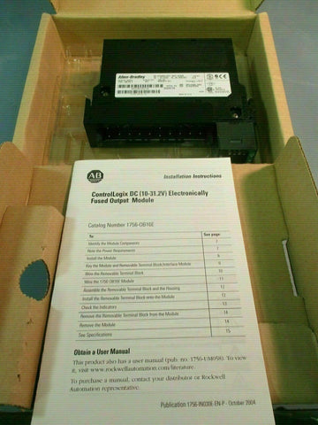 Allen Bradley ControlLogix DC Electronically Fused Output Module Ser A 17560B16E