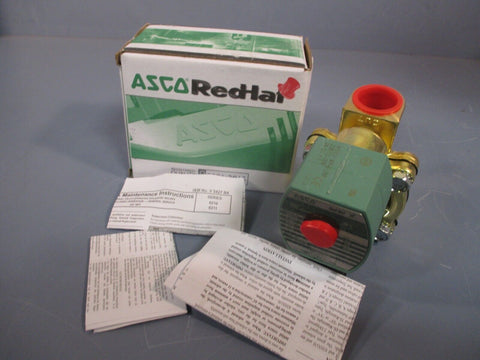 ASCO Redhat Brass Pilot Operated Solenoid Valve 3/4 In Pipe 150PSI SC8210G003