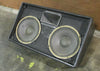 Pair, Dual Side by Side JBL K120 Floor Monitor Speakers w/ Roller Road Case Used