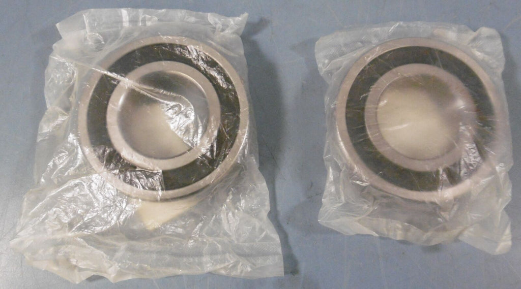 Lot of 2 NEW SEALED Deep Groove Dbl Rubber Roller Bearing 35x72x17mm