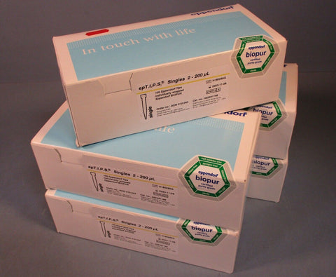 500 (5 Boxes) Eppendorf 022491148 biopur epT.I.P.S. Singles 2 - 200 uL Sealed