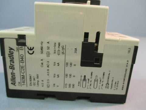 Allen Bradley 140M-C2E-B40 Ser B Motor Protector Circuit Breaker