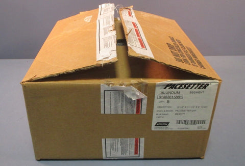 (5) Norton Pacesetter 24F Alundum Segment ME30777 2.25 x 11.25 x 6" High NIB