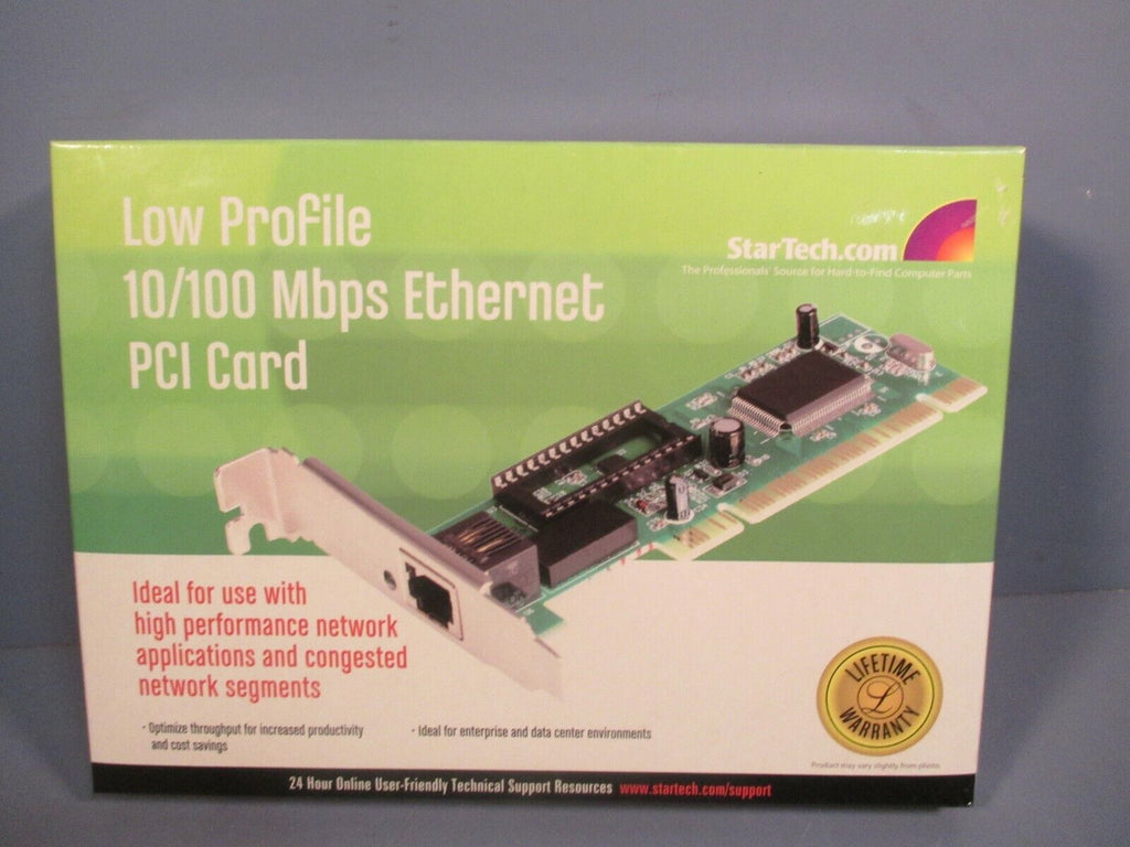 StarTech 1-Port Low Profile 10/100Mbps Ethernet Network PCI Card ST100SLP