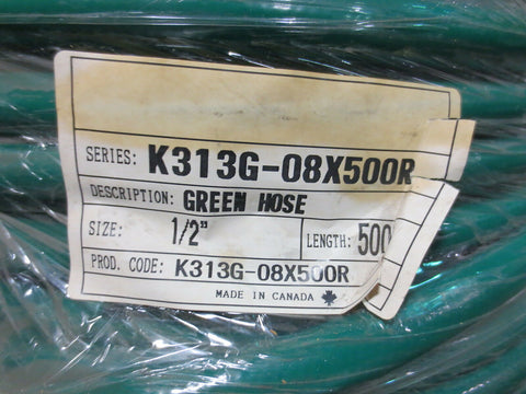 500 ft of Kuriyama Breathable Air Hose Model K313G-8x500R 1/2" ID .17" Thick New