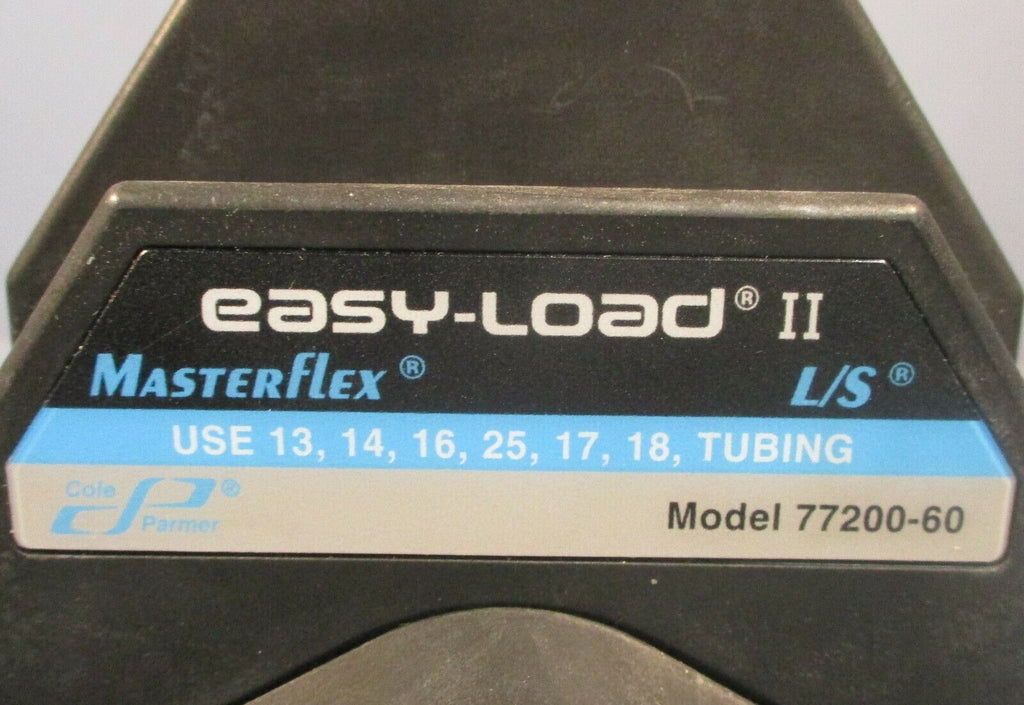 Cole Parmer 7720060 MasterFlex L/S Easy Load II Pump Head eTech Surplus