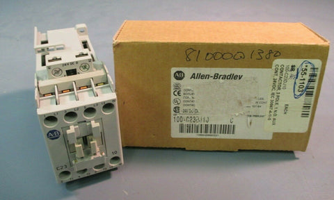 ALLEN-BRADLEY CONTACTOR, 3 POLE 24VDC SERIES C 100-C23DJ10