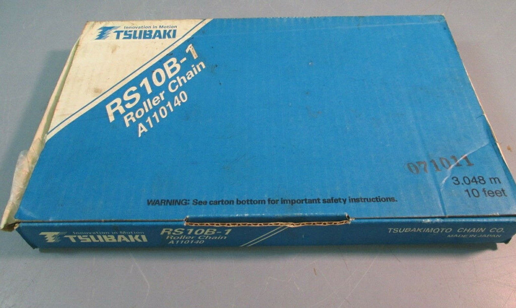 TSUBAKI ROLLER CHAIN 10 FEET 3.048 M RS10B-1 | ETech Surplus