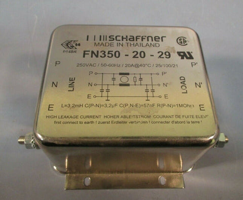 SCHAFFNER POWER LINE FILTER FN350-20-29