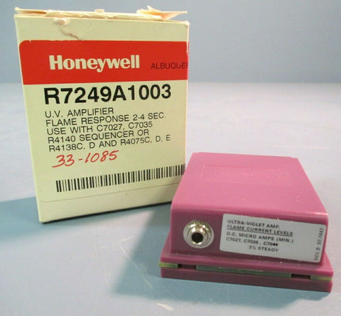 Honeywell UV Amplifier Flame Response 2-4 Sec 286R R7249A1003