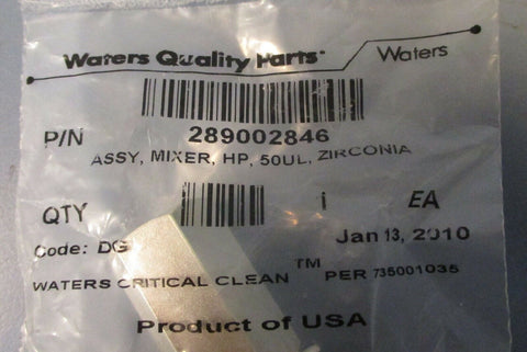 Waters Critical Clean 289002846 Mixer, HP, 50uL, Zirconia Code DG Sealed