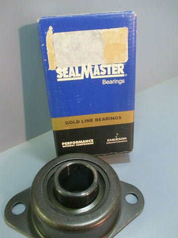 SealMaster Bearings 2-Bolt Flange Bearing with Ball Bearing Insert 1-3/16 SRF-19