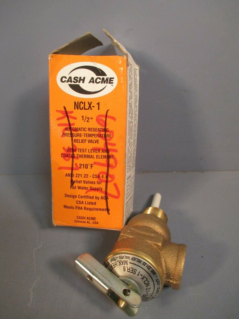 CASH ACME PRESSURE RELIEF VALVE NCLX1 1/2" eTech Surplus