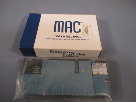 Mac Valves, Inc Pneumatic Solenoid Valve 92B-FAB-000-DM-DDAP-1DM w/DM3A-DDAP-1DM