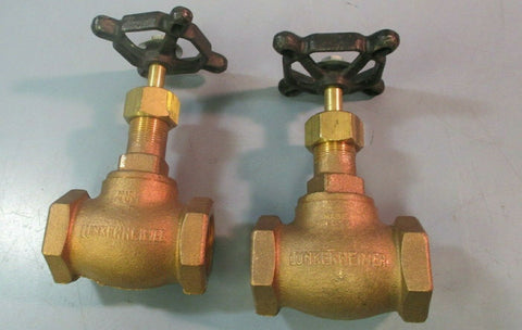 LUNKENHEIMER FIG.906 200SP 400 WOB BRASS LOT OF TWO