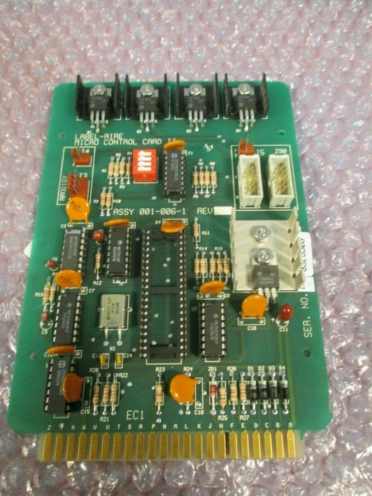 LABEL-AIRE Micro Control Card II Serial# 3329508 ECL 001-006-1