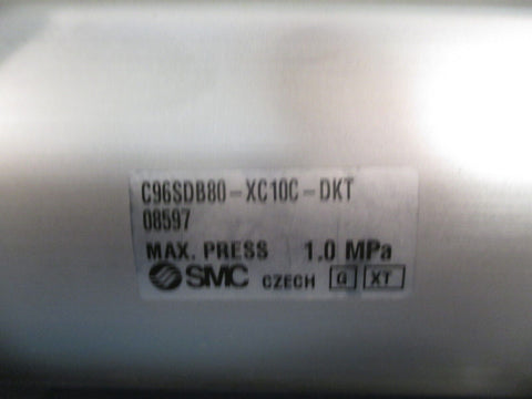 SMC PNUEMATIC CYLINDER MAX. PRESS 1.0 MPa C96SDB80-XC10C-DKT