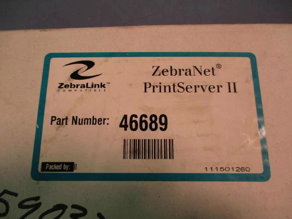 ZEBRA 46689 INTERNAL PRINT SERVER II NEW eTech Surplus