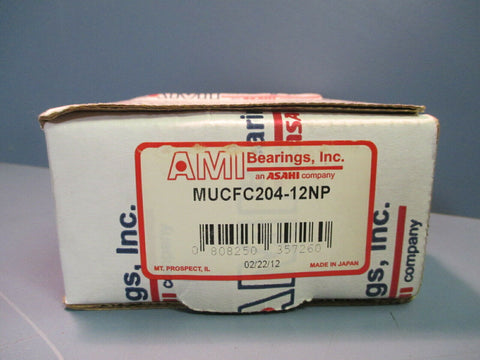 AMI Bearings Asahi Bearing Flange Block Housing MUC204-12 FC204 Cast Iron