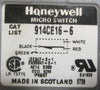 Honeywell Microswitch 914CE16-6 Miniature Limit Switch 5A 250V 6' Cable