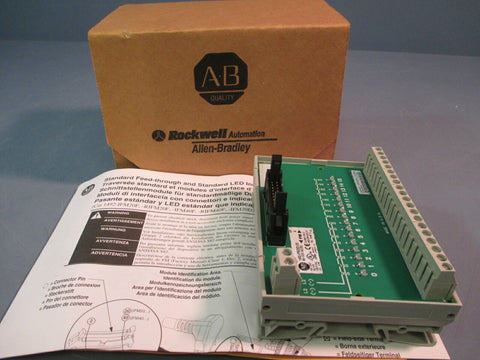 ALLEN BRADLEY INTERFACE MODULE W/LEDS 1492-IFM20D120 SER A 20 PT