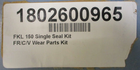 Fristam Pump 1802600965 Single Seal Kit FKL 150 FR/C/V Wear Parts Kit