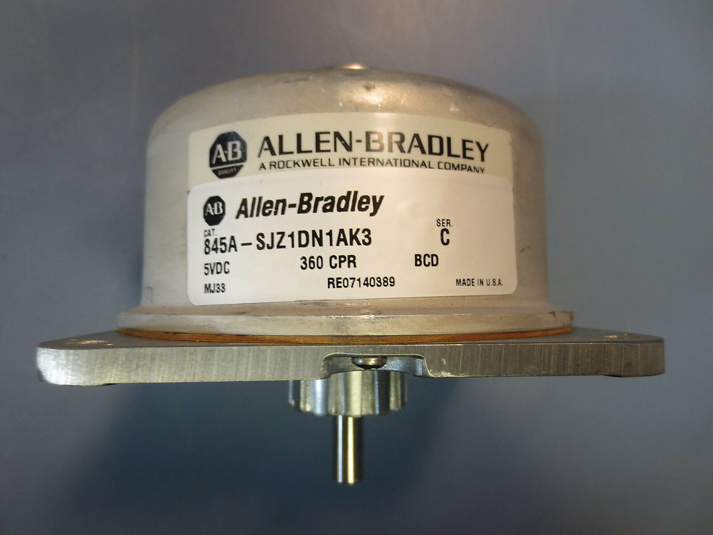Allen Bradley Optical Absolute Encoder 845-SJZ1DN1AK3 Ser. C 5 VDC 360 CPR