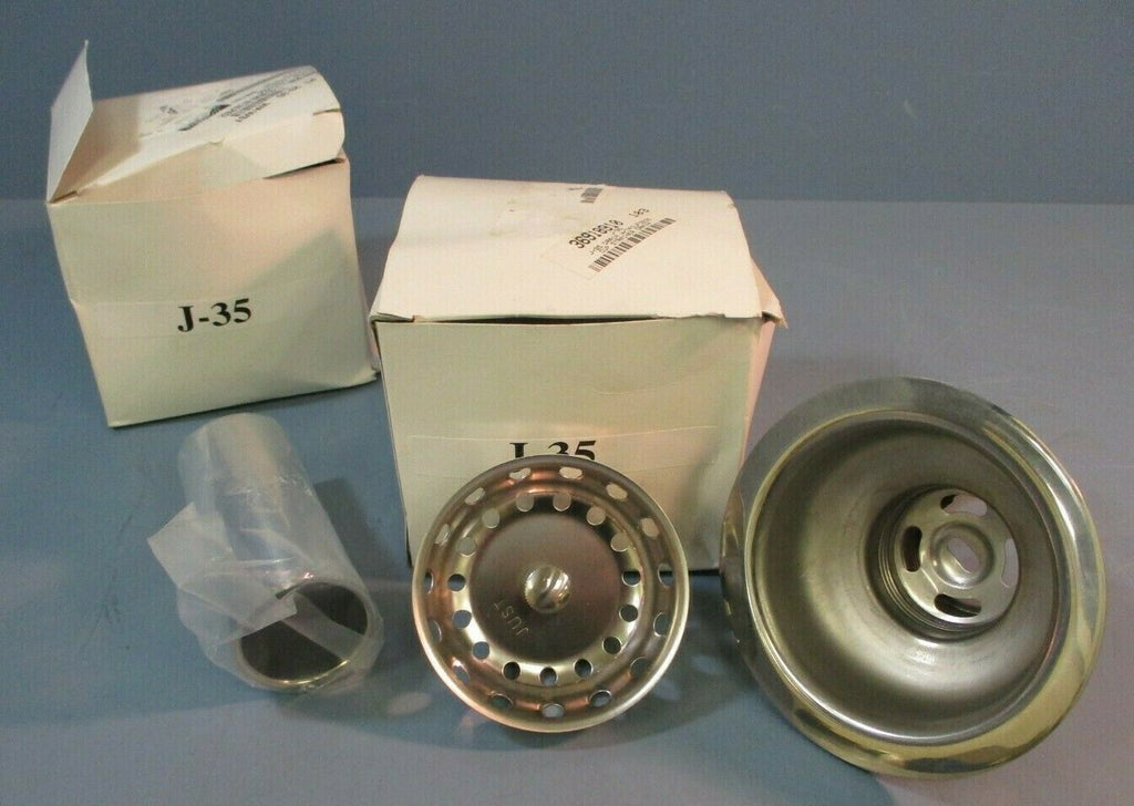 Lot of 2| Just Manufacturing J-35 304 Stainless Crumb Cup Strainer