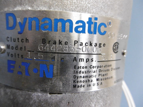 Eaton Dynamatic Clutch Brake 644283-0006 1.5VDC 5.3A