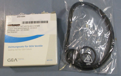 GEA Tuchenhagen 221-003893 Seal Set For GEA Valves H_A ISO60,3 2451684